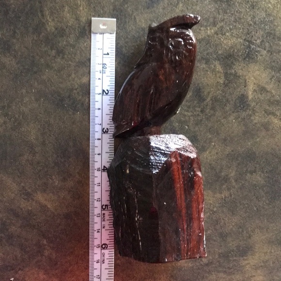 Vintage hand carved Ironwood owl, 2 piece chili/spices crusher rare unique - Picture 15 of 16